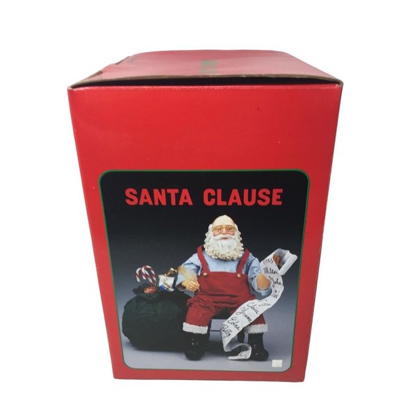 Vintage Sleeping Santa Clause Sitting On Chair With Sack of Toys Figurine- New i - Picture 5 of 10
